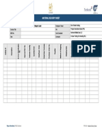 14 PRJ-Site - Material Delivery Sheet