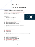 Biology Mcqs For Class 12 PDF