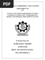 Noise Control in OC, UG & MPP