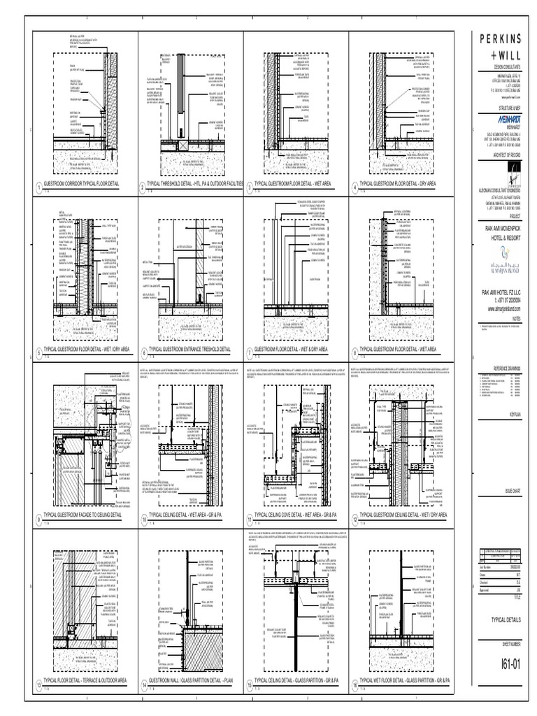 Guestroom Construction Detail Guide | PDF | Wall | Tile