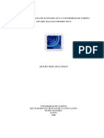 Historia del Programa de Economía de la Universidad de Nariño (1973-2003