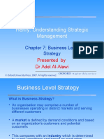 Henry: Understanding Strategic Management: Chapter 7: Business Level Strategy