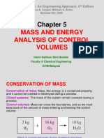 Mass and Energy Analysis of Control Volumes: Thermodynamics: An Engineering Approach, 6 Edition