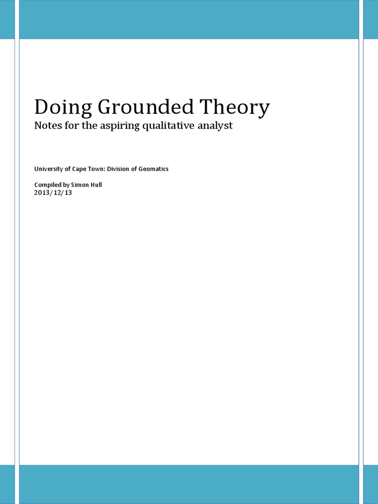 Grounded Theory Process Overview | PDF | Theory | Metaphysics