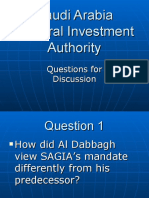 Saudi Arabia General Investment Agency - Discussion
