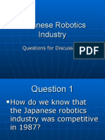 Japanese Robotics Industry-Discussion