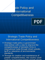 Trade Policy and International Competitiveness (IX)