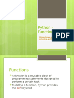Python - Functions