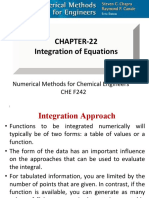 Chapter-22 Integration of Equations: Numerical Methods For Chemical Engineers CHE F242