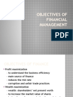 Objectives of Financial Management: Keerthana S 16D054