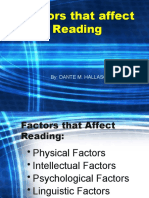 Factors that Affect Reading Skills and Comprehension