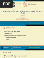 Integration of Sensors and Actuators With Arduino-: Dr. Sudip Misra