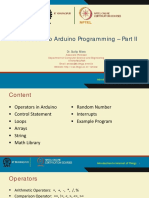 Introduction To Arduino Programming - Part II: Dr. Sudip Misra
