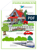 Affiche Prepositions de Lieu Dictionnaire Visuel Liste de Vocabulaire