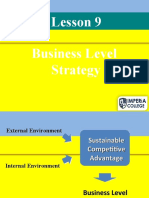 Lesson 9 Business Level Strategy