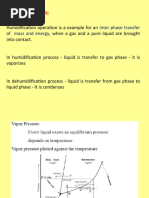 Humidification:: Inter Phase Transfer of Mass and Energy