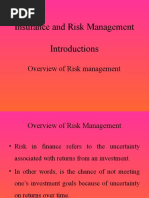 Insurance and Risk Management