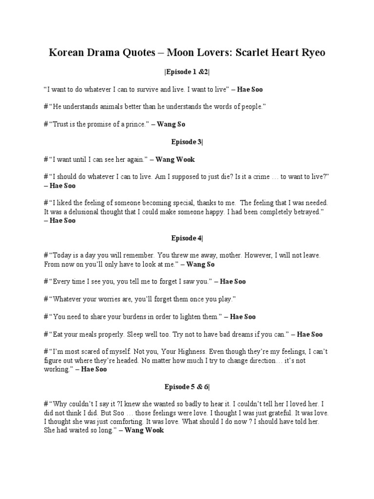 Korean Drama Quotes | PDF | Mystery, Thriller \u0026 Crime Fiction | Poetry, image size:768x1024