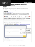 Primo - How Do I Find A Book Using Primo?