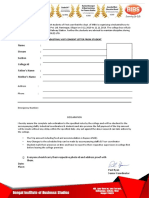 Industrial Visit Consent Letter From Student