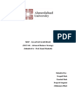 MSP - Kaapad Karobar: (MGT 641 - Advanced Business Strategy) (Submitted To - Prof. Kunal Mankodi)