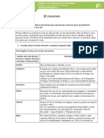 El Resumen: Unidad II. Leer y Escribir para Aprender