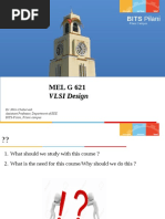 MEL G 621: VLSI Design