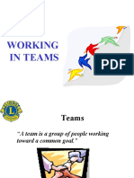 The International Association of Lions Clubs  (Lions Clubs International)  District 325 A 1, Multiple District 325, Nepal  Working in Teams PPTRLLI