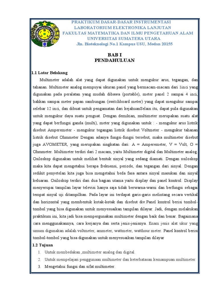 Jurnal 1 Multimeter PDF