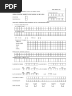 Application For Resident Guest Scheme of Sri Lanka: Single Married Widowed Divorced Separated