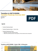 Transition To SAP S/4HANA: Transition Roadmap Overview 20Q1