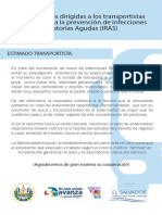 Orientaciones Dirigidas Transportistas Escolares para Prevencion IRAS PDF