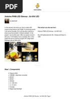 Arduino PWM LED Dimmer - 6x10W LED: This Article Can Also See Here