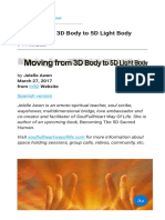 Moving From 3D Body To 5D Light Body