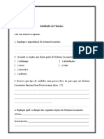 Atividades de Ciências-sistema locomotor 2008