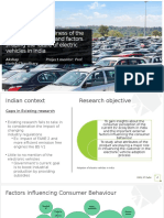 A Study On The Readiness of The Automobile Market and Factors Shaping The Future of Electric Vehicles in India