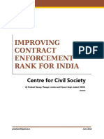 Research - Improving Contract Enforcement Rank For India