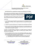 SPEF e CNAPEF - Orientações relativas à suspensão das atividades letivas presenciais no 3.º Período