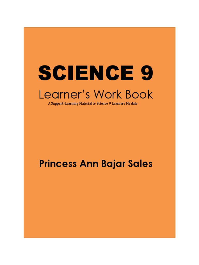 Science 9 Workbook Promotes Independent Learning | PDF