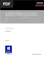 Ms SQL Server Always On Io Reliability Storage System On Hitachi VSP