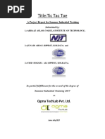 Title:Tic Tac Toe: Ogma Techlab Pvt. LTD