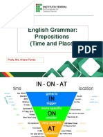 Prepositions of Time and Place