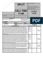 10 Call Sheet Template - 2