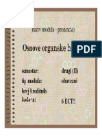 1 - H-Osnove Organske Hemije-Program-2013 PDF