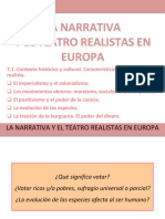 Sesión 7.1. Contexto Histórico y Cultural. Características de La Novela Realista.