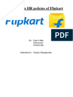 Project On HR Policies of Flipkart: By: Zain Uddin DM18A60 PGDM-HR