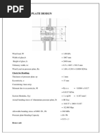 8.0 Pressure Plate Design: Check For Bending