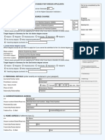 Information On The Desired Degree Course