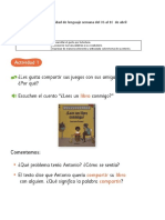 Actividad de Lenguaje Semana Del 06 Al 10 de Abril