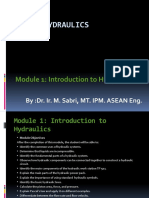 Basic Hydraulics: Module 1: Introduction To Hydraulics